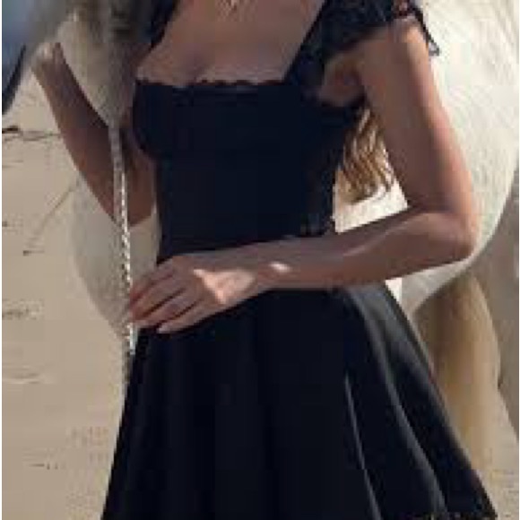 HOUSE OF CB 'Kaia' Black A-Line Mini Dress NWOT - Picture 4 of 12